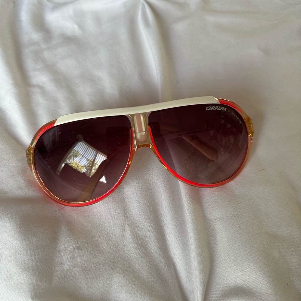 Carrera Bold Red and Cream Sunglasses
